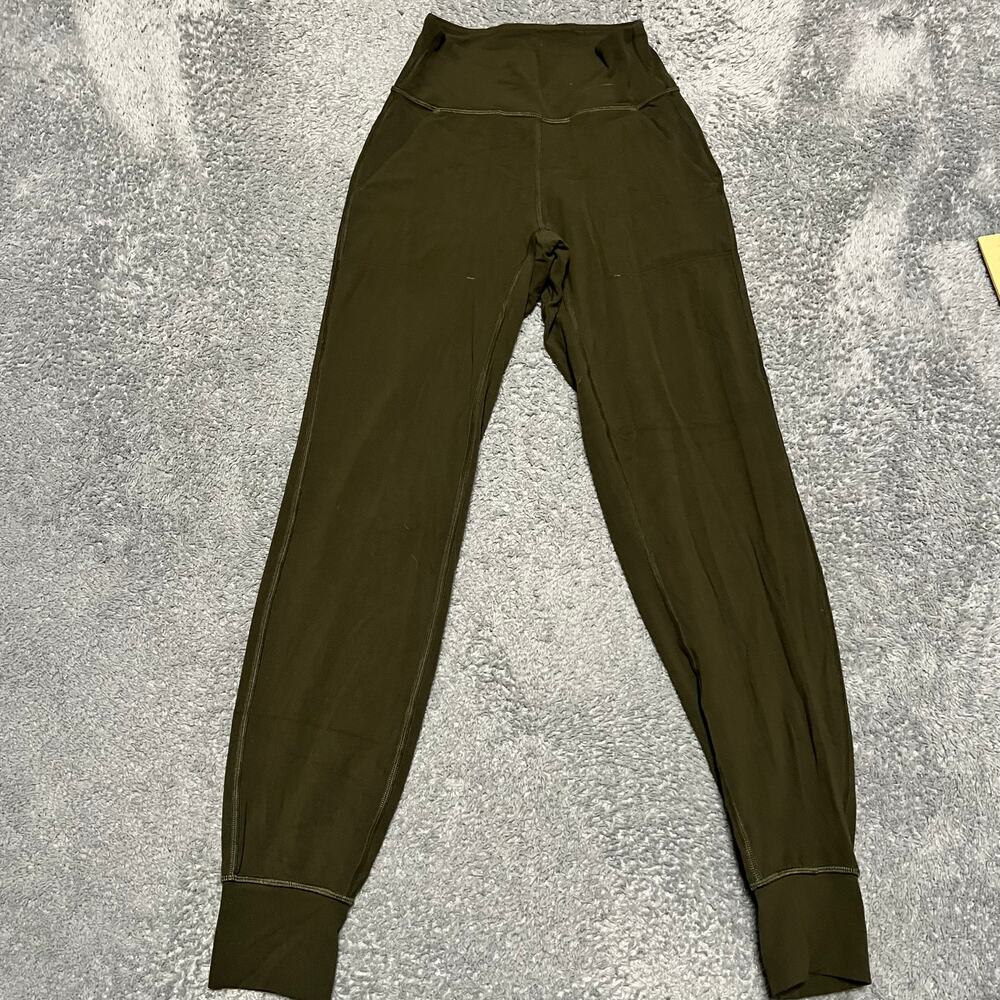 Lululemon Align Jogger 28" Womens 2 Green Nulu Pull On Pants W5CO2S